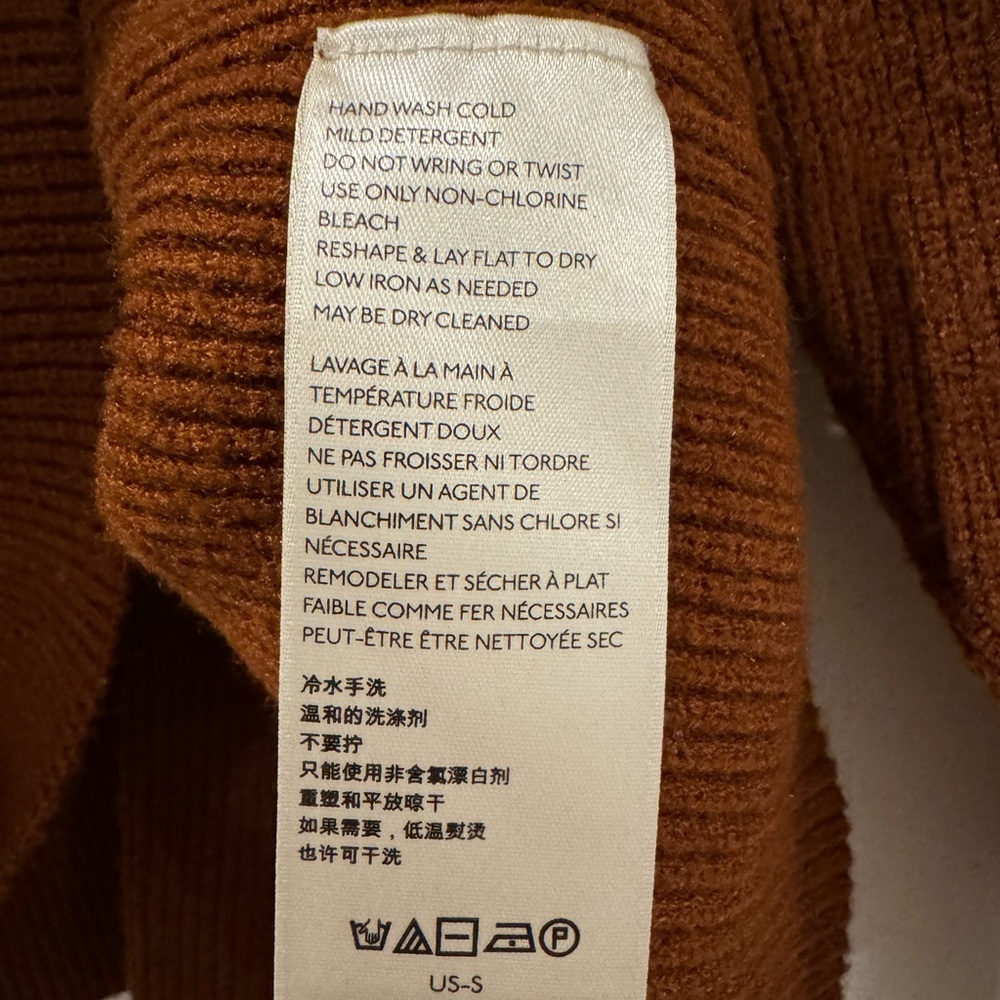 Free People Womens Burnt Sienna Turtleneck - S